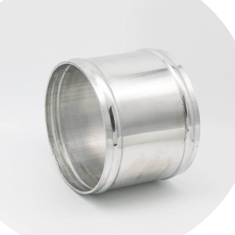 KRD PERFORMANCE 102mm(4") OD, Length 3" (76mm), Straight 4 Inch 6061 Aluminum Hose Joiner Tube Intercooler Pipe Connector High Class Glossy Polished Treatment Air Intake Tube with Bead Roll, 2 PCS - Image 5